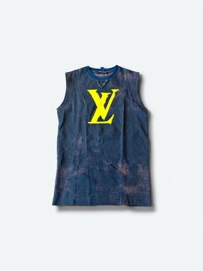 Louis Vuitton sleeveless logo tank from the Virgil Abloh era (2019 to 2022)
